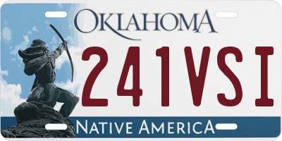 OK license plate 241VSI
