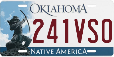 OK license plate 241VSO