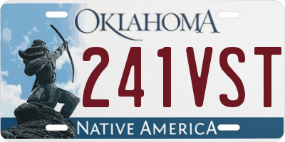 OK license plate 241VST