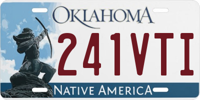 OK license plate 241VTI