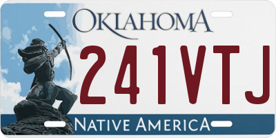 OK license plate 241VTJ