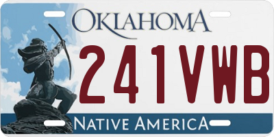 OK license plate 241VWB