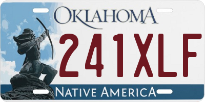 OK license plate 241XLF