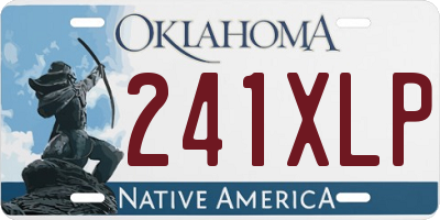 OK license plate 241XLP