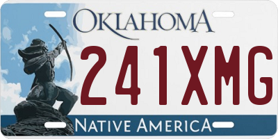 OK license plate 241XMG
