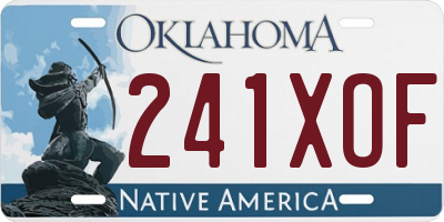 OK license plate 241XOF