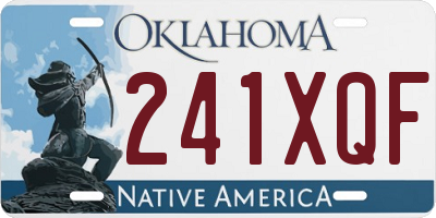 OK license plate 241XQF