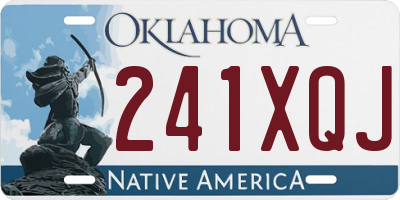 OK license plate 241XQJ