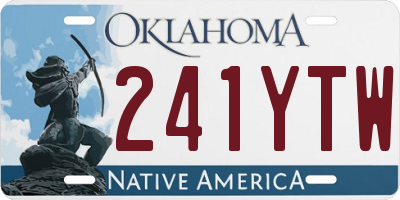 OK license plate 241YTW