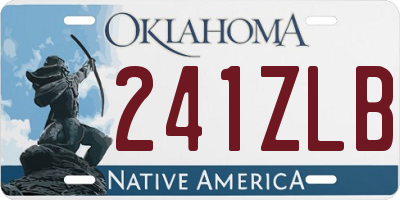 OK license plate 241ZLB