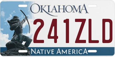 OK license plate 241ZLD