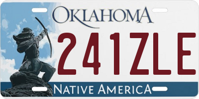 OK license plate 241ZLE