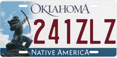 OK license plate 241ZLZ