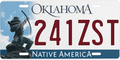 OK license plate 241ZST