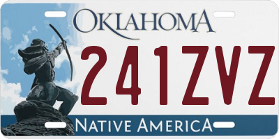 OK license plate 241ZVZ