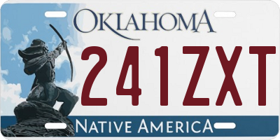 OK license plate 241ZXT