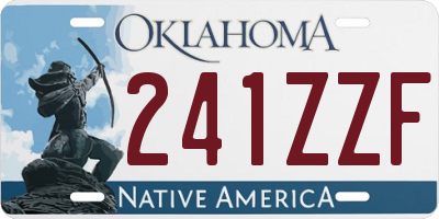 OK license plate 241ZZF