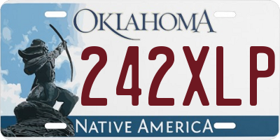 OK license plate 242XLP