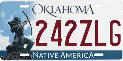 OK license plate 242ZLG