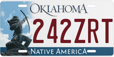 OK license plate 242ZRT