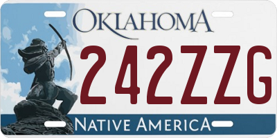 OK license plate 242ZZG