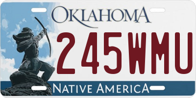 OK license plate 245WMU