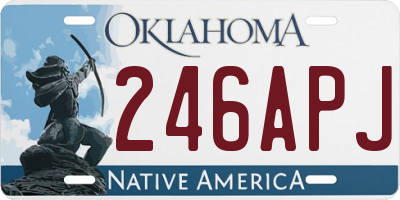 OK license plate 246APJ
