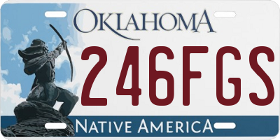 OK license plate 246FGS