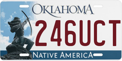 OK license plate 246UCT