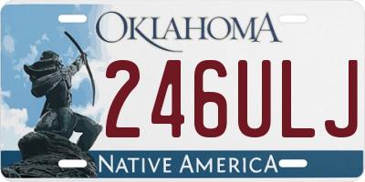 OK license plate 246ULJ