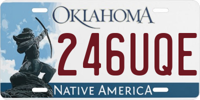 OK license plate 246UQE
