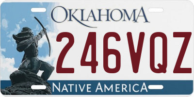 OK license plate 246VQZ