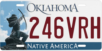 OK license plate 246VRH