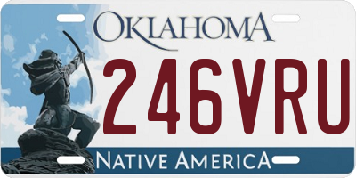 OK license plate 246VRU
