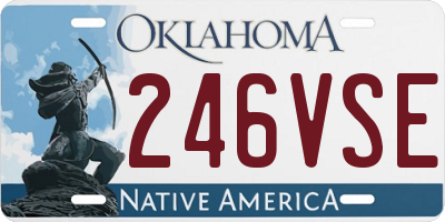 OK license plate 246VSE