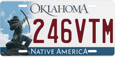 OK license plate 246VTM