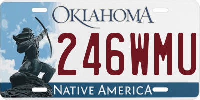 OK license plate 246WMU