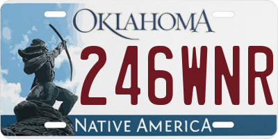 OK license plate 246WNR