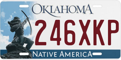 OK license plate 246XKP