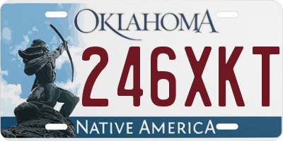 OK license plate 246XKT
