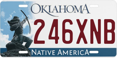 OK license plate 246XNB