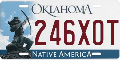 OK license plate 246XOT