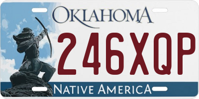 OK license plate 246XQP