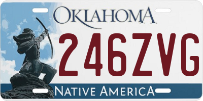 OK license plate 246ZVG