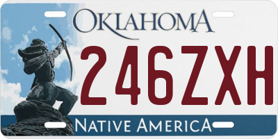 OK license plate 246ZXH