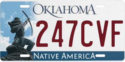 OK license plate 247CVF