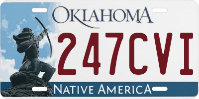 OK license plate 247CVI