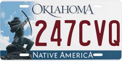 OK license plate 247CVQ