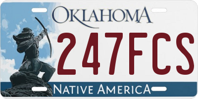 OK license plate 247FCS