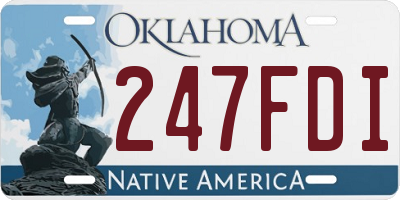 OK license plate 247FDI